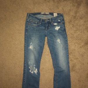 distressed jeans